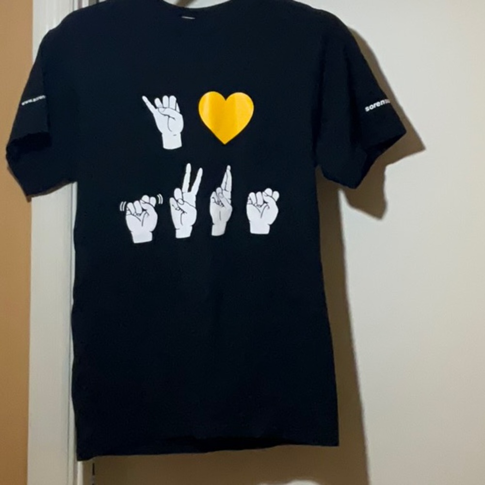 Sorensen SVRS t shirt and Sign Language Interpreter  Design size S